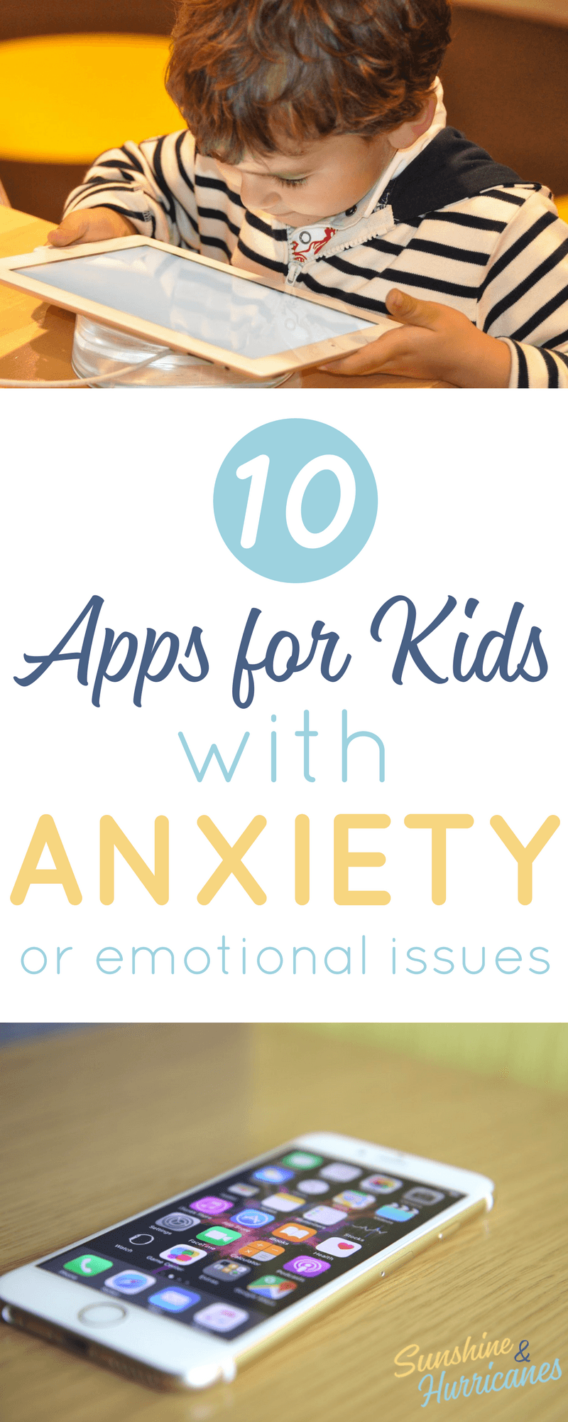 These 10 apps for anxiety can help your child calm down and learn and better manage their emotions. Anxiety in children is not only common, but a growing issue in the area of special needs. Anxiety Apps| Tools for Children with Anxiety| Resources for Children with Emotional Issues| Apps for Kids| Special Needs Apps