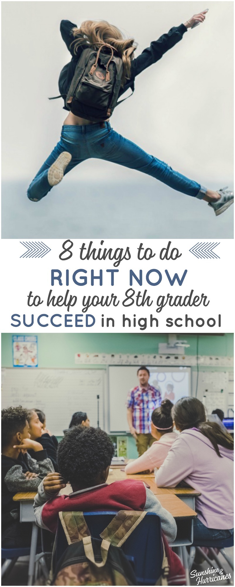 Eight ways to help your eighth grader RIGHT NOW so they can succeed in high school.