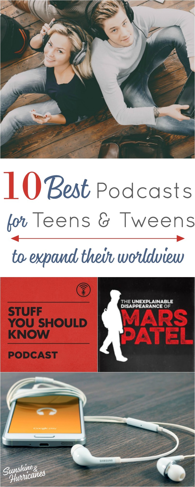 Best Podcasts for Teens and Tweens. A great way to use technology as a positive influence to help your kids grow, learn and expand their worldview. 