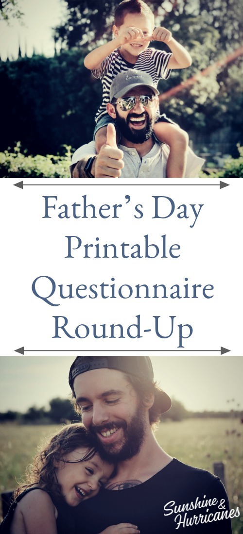Father’s Day Printable Questionnaire Round-Up 2020