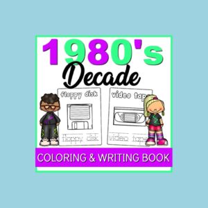 1980s coloring book for kids