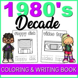 1980's Coloring Book For Kids - Sunshine and Hurricanes