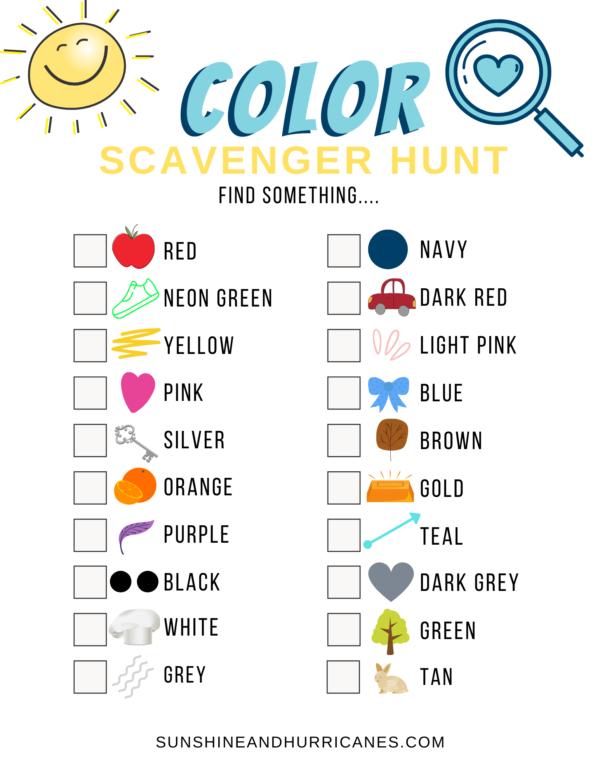 Printable Scavenger Hunt For Kids Set - Image 3