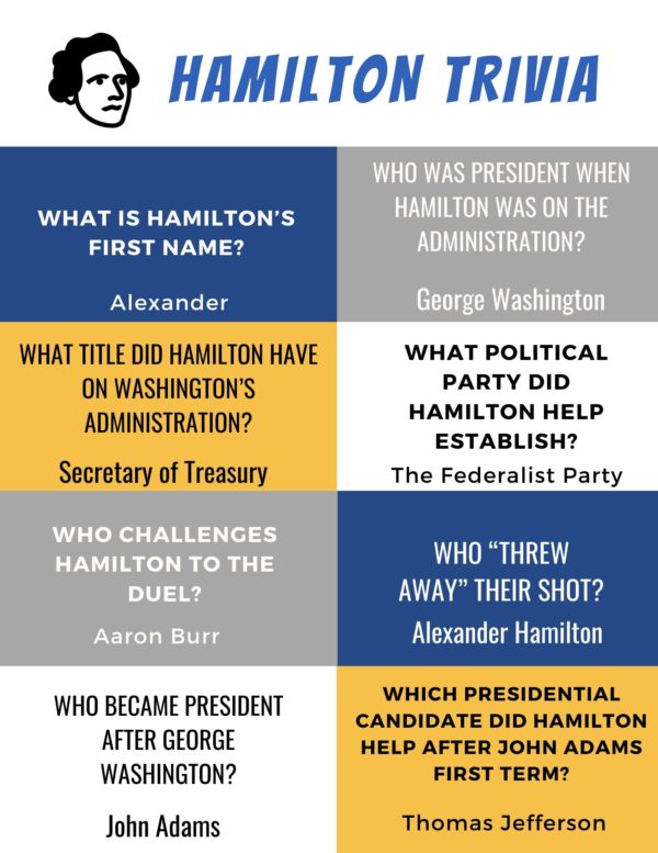 Hamilton Printable Activity Pack